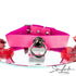 SiaLinda: Halsband Elchleder aus Finnland, pink / rosa, pur oder mit O-Ring nach Wahl - SiaLinda.com